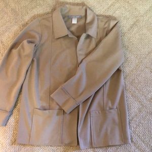 Tan jacket and pants